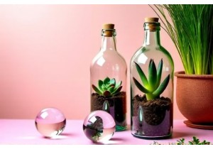 DIY Glass Bottle Garden Planters Watering Globes and Edging Ideas