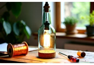 How to Make a Beautiful Glass Bottle Lamp in 5 Easy Steps
