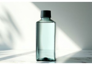 Flat Water Bottles Made of Durable Borosilicate Glass