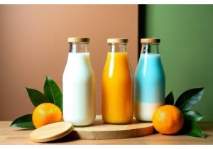 Eco Friendly Glass Bottle Storage for Milk and Juices