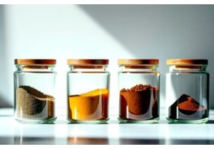 Heavy Duty Glass Spice Jars with Airtight Glass Lids