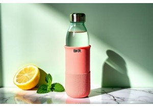 BKR Glass Water Bottles with Silicone Sleeve Design