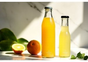Elegant Glass Juice Bottles with Custom Branding Options