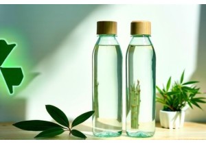 Glass Water Bottles with Bamboo Lid Sustainable Choice