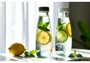 Glass Water Bottles Ideal for Juice Infusion and Flavoring