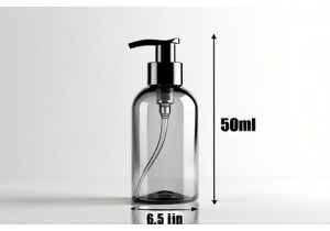50ml Bottle Size in Inches Height Width and Capacity for Retail Packaging