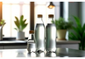 Refillable Glass Water Bottles Ideal for Office Kitchens