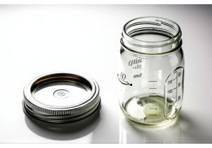 Clear Plastic Lids for Glass Jars with Measurement Markings and Vent Options
