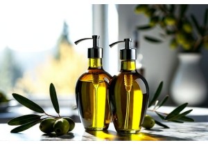 Premium Amber Glass Oil Bottles with Stainless Steel Pourers