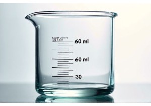 Exact Fill Line Markings on a 60 Milliliter Glass Cup