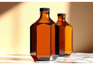 Hexagonal Amber Glass Juice Bottles for Distinctive Shelf Appeal