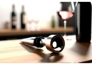 Dual Function Bottle Opener and Wine Stopper in One Sleek Stainless Design