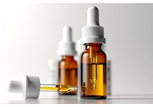 Glass Dropper Bottles with Child Resistant Caps and Labels