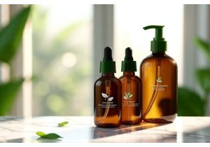 Glass Bottles for Organic Skincare with UV Protective Glass