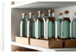 Glass Water Bottles for Retail Stores Shelf Ready Design