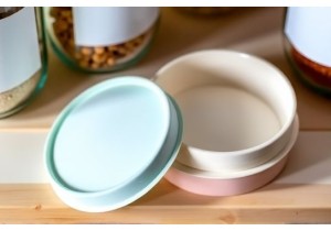 Stackable Plastic Lids for Glass Jars Saving Kitchen Space