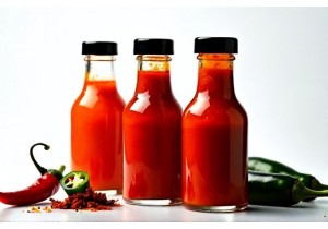 Glass Bottles for Hot Sauce with Heat Resistant Glass Lids