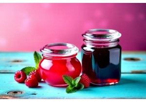 Glass Bottles for Jam and Jelly with Vacuum Seal Glass Lids