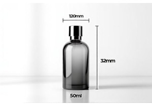 50ml Glass Bottle Size Chart With Height Diameter and Fill Capacity Data