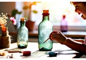 Glass Bottle Craft Ideas for Kids and Adults Together