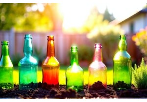 DIY Glass Bottle Crafts for Eco Friendly Garden Decorations