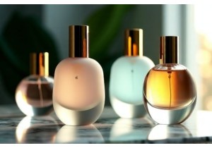 Glass Perfume Bottles with Elegant Design and Spray Mechanism