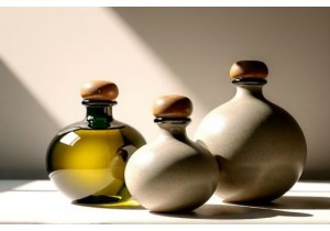 Hand Blown Stone Texture Glass Jars for Specialty Food Brands