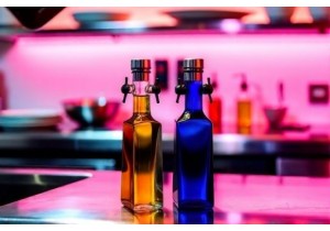 Decorative Glass Oil Bottles for High End Restaurant Kitchens