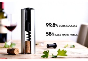 Dual Action Wine Bottle Opener For Screw Cap and Cork