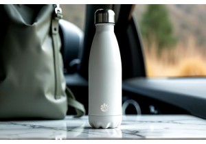 Flat Profile Glass Water Bottles for Backpack and Cup Holder Fit