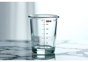 60ml Glass Cup Capacity and Rim Diameter Specifications