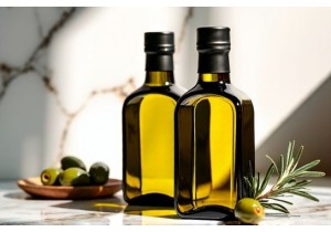 Olive Oil Bottles Made from Thick Amber Glass for UV Protection