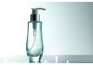 Glass Bottle with Glass Cap Elegant Sealed Packaging for Cosmetics