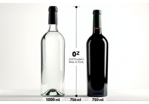 1 Liter Glass Bottle Versus 750 mL Wine Bottle Size and Volume Difference