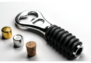 Universal Bottle Opener for Crown Caps Screw Caps and Wine Stoppers