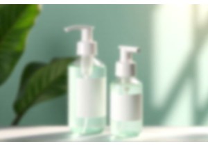 Glass Bottles for Hand Sanitizer with Flip Top Safety Lids