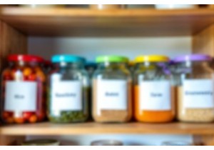 Color Coded Plastic Lids for Glass Jars Organizing Your Pantry