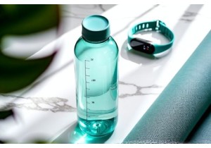 Glass Water Bottles with Measurement Markings Ideal for Health and Fitness Goals