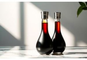 Glass Soy Sauce Bottles Ceramic Look with Precision Pour Tip