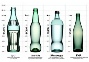 1 Liter Glass Bottle Size Comparison Across Beverage Wine and Water Brands