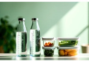 Glass Water Bottles for Meal Prep Hydration Tracking