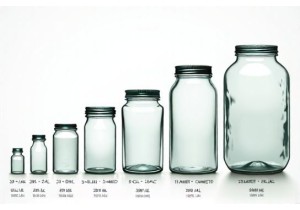 Glass Container Size Chart All Standard Sizes From 30ml to 5 Gallon Jars