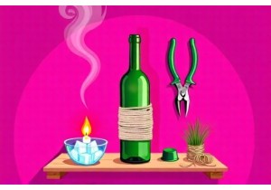 DIY Glass Bottle Crafts With Simple Tools and No Special Skills