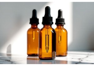 Drip Cap Glass Bottles Ideal for Essential Oils and Juice Concentrates