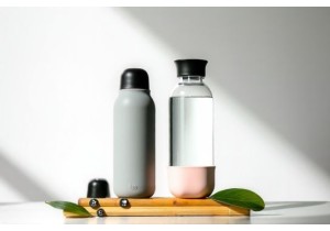 Eco Conscious Glass Water Bottles Including Voss Style and BKR Inspired Designs