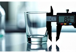 60ml Glass Cup Height and Base Stability Measurements
