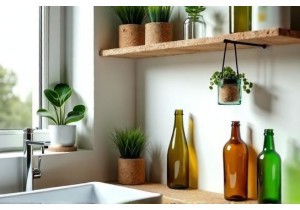 Glass Bottle Creative Uses for Small Space Apartment Living
