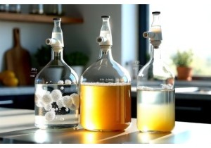 Glass Bottles for Fermented Foods with Airlock Lid Systems