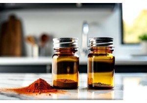 Glass Spice Bottles with Shaker Lids and Measurement Markings