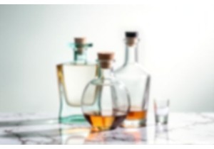 Clear Glass Spirit Bottles for Tequila Whiskey and Vodka